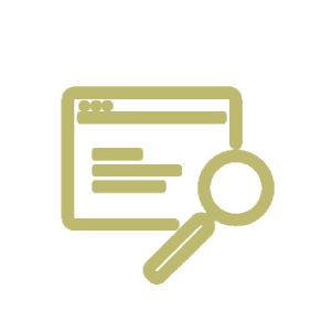 ícono posicionamiento SEO para motores de búsqueda como Google - Amarillo LAB Colomiba