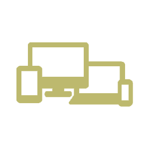 ícono diseño responsive - adaptabilidad para los diferentes dispositivos - Amarillo LAB Colomiba